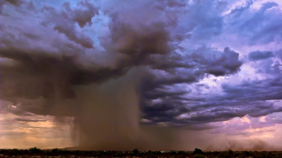 Desert Monsoon Rain Storm